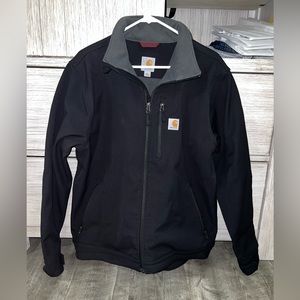 Carhartt black Rain Defender relaxed fit heavyweight soft shell jacket